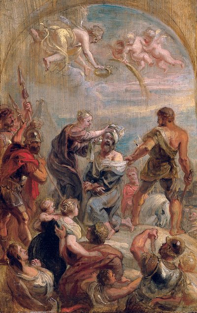 Het Martelaarschap van St. Paulus door Peter Paul Rubens