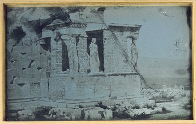 Erechtheion, Akropolis, Athene, 1842 door Philibert Joseph Girault de Prangey