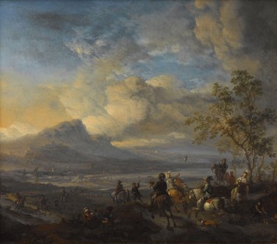 De valkenjacht door Philips Wouwerman