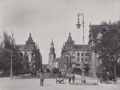 Kaiser Wilhelm-brug en Kaiser Wilhelm-straat door Photographer German