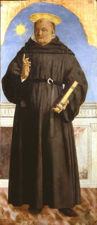 Sint Nicolaas van Tolentino, 1454-1459 door Piero della Francesca