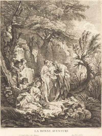 Het goede avontuur door Pierre Alexandre Aveline after François Boucher