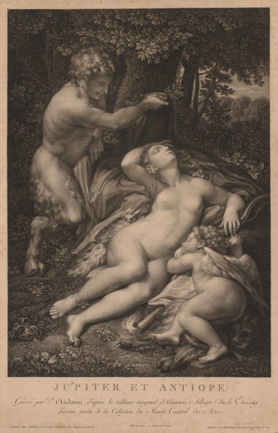 Jupiter en Antiope door Pierre Audouin