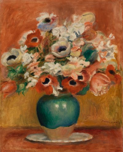 Bloemen door Pierre Auguste Renoir