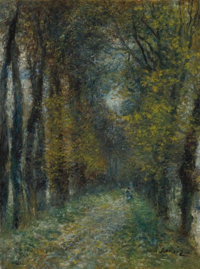 De overdekte laan, 1872 door Pierre Auguste Renoir