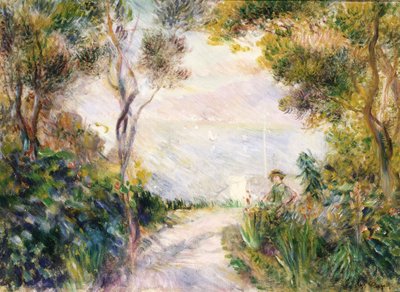 Landschap, Einde van het Pad door Pierre Auguste Renoir