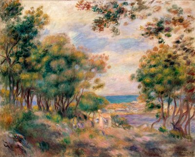 Landschap bij Beaulieu, 1899 door Pierre Auguste Renoir