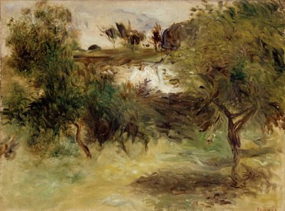 Landschap met bomen door Pierre Auguste Renoir