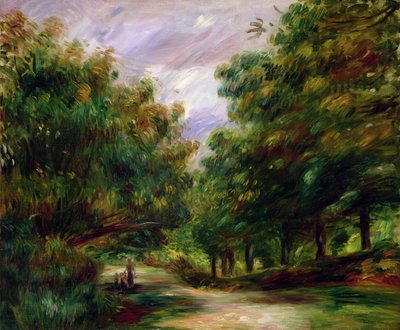 De weg bij Cagnes, 1905 door Pierre Auguste Renoir