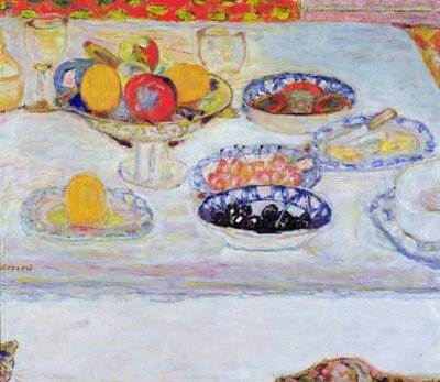 Kom en borden met fruit, 1930-32 door Pierre Bonnard