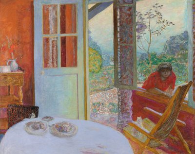 Eetkamer op het platteland door Pierre Bonnard