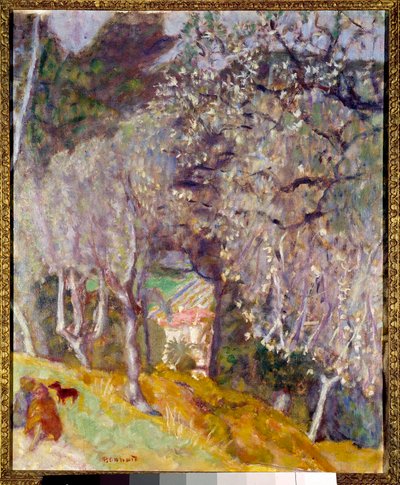 Huis in de olijven door Pierre Bonnard