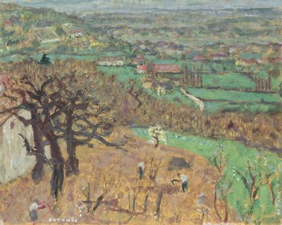 Landschap in Dauphine, ca.1899 door Pierre Bonnard