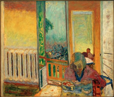 Het ontbijt bij de radiator door Pierre Bonnard