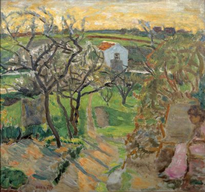 Lentezonsondergang, 1909 door Pierre Bonnard