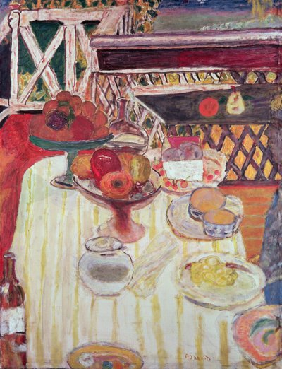 De zomertafel door Pierre Bonnard