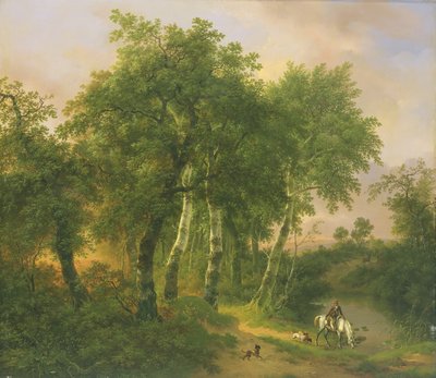 Landschap in Geldern door Pierre Jean Hellemans