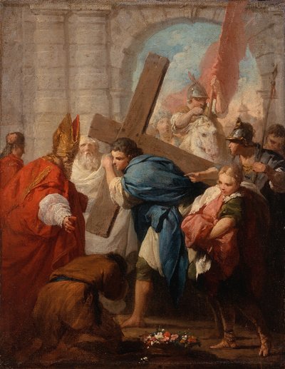 Heraclius draagt het kruis, ca. 1728 door Pierre Subleyras