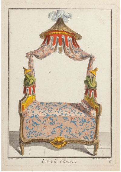 Lit à la Chinoise, ca. 1788 door Pierre de La Mesangere