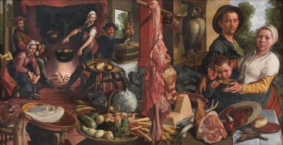 De Vette Keuken. Een Allegorie door Pieter Aertsen