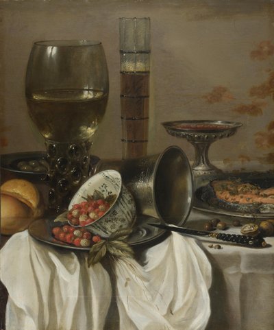 Stilleven met drinkvaten, 1649 door Pieter Claesz