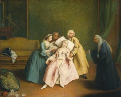 De flauwte door Pietro Longhi