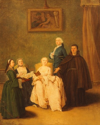 Het Bezoek van de Broeders door Pietro Longhi