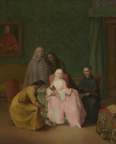 Het bezoek door Pietro Longhi