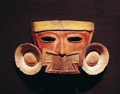 Menselijk masker, uit Teotihuacan door Pre Columbian