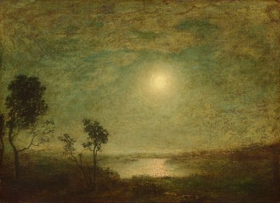 Maanlicht, 1886-1895 door Ralph Albert Blakelock