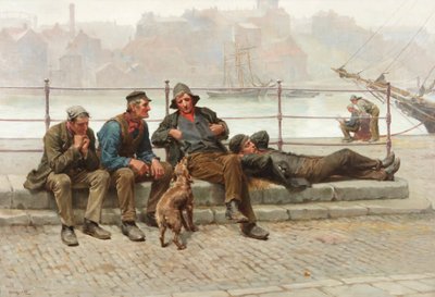 Werkloos, 1888 door Ralph Hedley