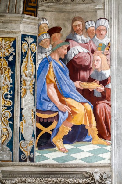 Fresco van gerechtigheid, detail door Raphael