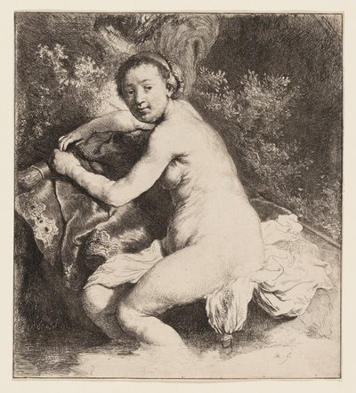 Diana in het bad door Rembrandt van Rijn