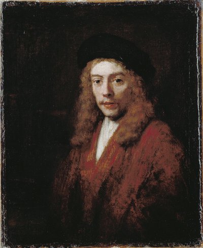 Een jonge man, misschien de zoon van de kunstenaar Titus door Rembrandt van Rijn