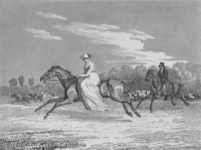 De Dame bij Egham Races, ca. 1810 door Richard Barrett Davis