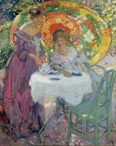 Middagthee door Richard Emil Miller