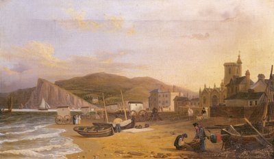 Algemeen overzicht van Teignmouth, 1820 door Richard Hume Lancaster