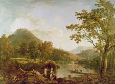 Dinas Bran vanuit Llangollen door Richard Wilson