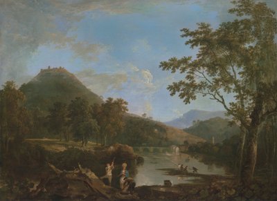 Dinas Bran vanuit Llangollen door Richard Wilson