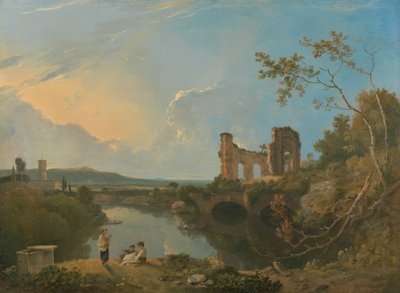 Italiaans landschap (ochtend) door Richard Wilson