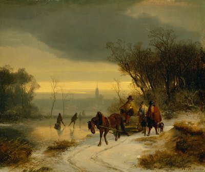 Winterlandschap door Richard Zimmerman