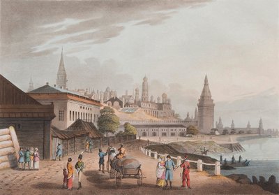 Het Kremlin van Moskou, 1816 door Robert Bowyer