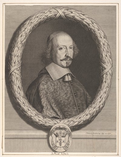 Kardinaal Jules Mazarin, 1656 door Robert Nanteuil