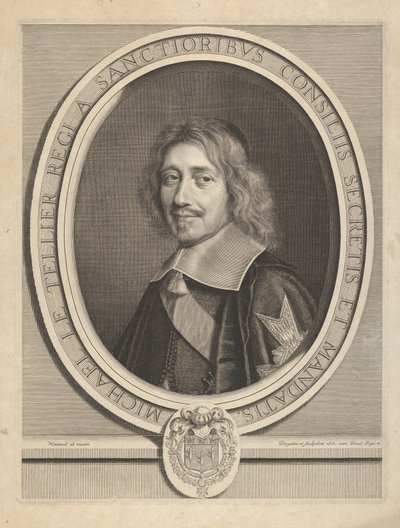 Kanselier Michel IV Le Tellier, ca. 1661 door Robert Nanteuil