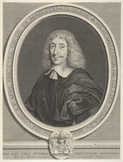 Melchior de Gillier, 1652 door Robert Nanteuil