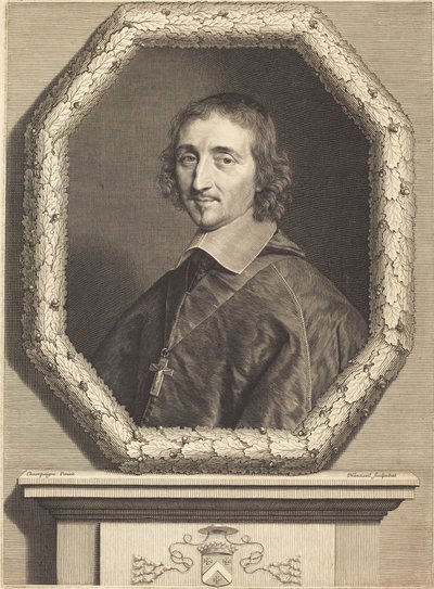 Ferdinand de Neufville door Robert Nanteuil after Philippe de Champaigne