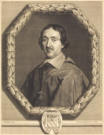 Francois Servien door Robert Nanteuil after Philippe de Champaigne