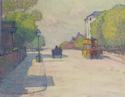 Adelaide Road in zonlicht, 1910 door Robert Polhill Bevan