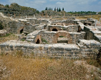 Overblijfselen van de Romeinse stad door Roman