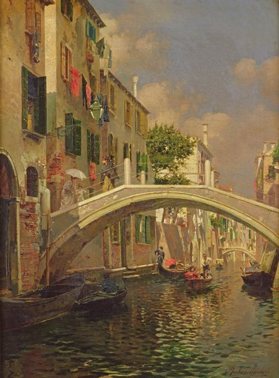 Ponte Ognissanti, San Trovaso, Venetië door Rubens Santoro